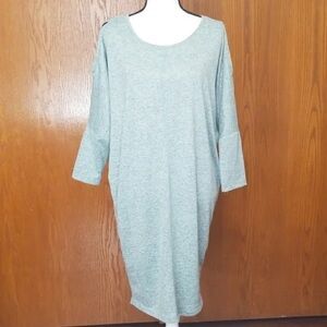 Bobeau Light Gray Long Sleeve Dress